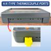 Gain Express Thermoelement-Thermometer Typ K, SD-Karte, Datenloggerfunktion mit 2 Thermoelementsonden Typ K und 8 GB SD-Karte, japanische Anleitung