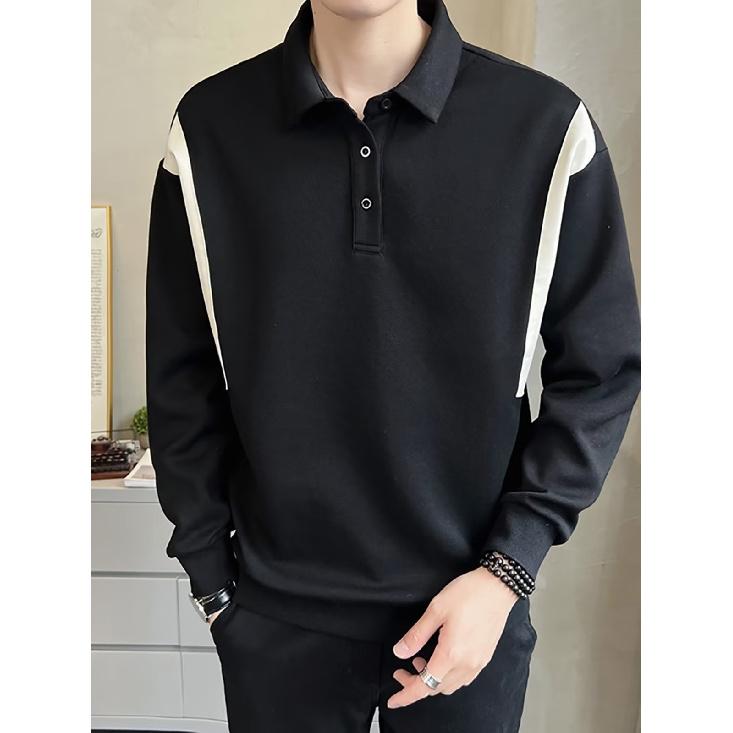 

2024 Повседневная свободная рубашка с лацканами в клетку для мужчин среднего возраста и молодых мужчин, деловая повседневная модная куртка для мужчин 3XL чёрный