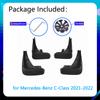 4x MudFlaps Mud Splash Front Rear Wheel Fender for Mercedes Benz C Class W206   Flare Guard Car Accessories Car-styling