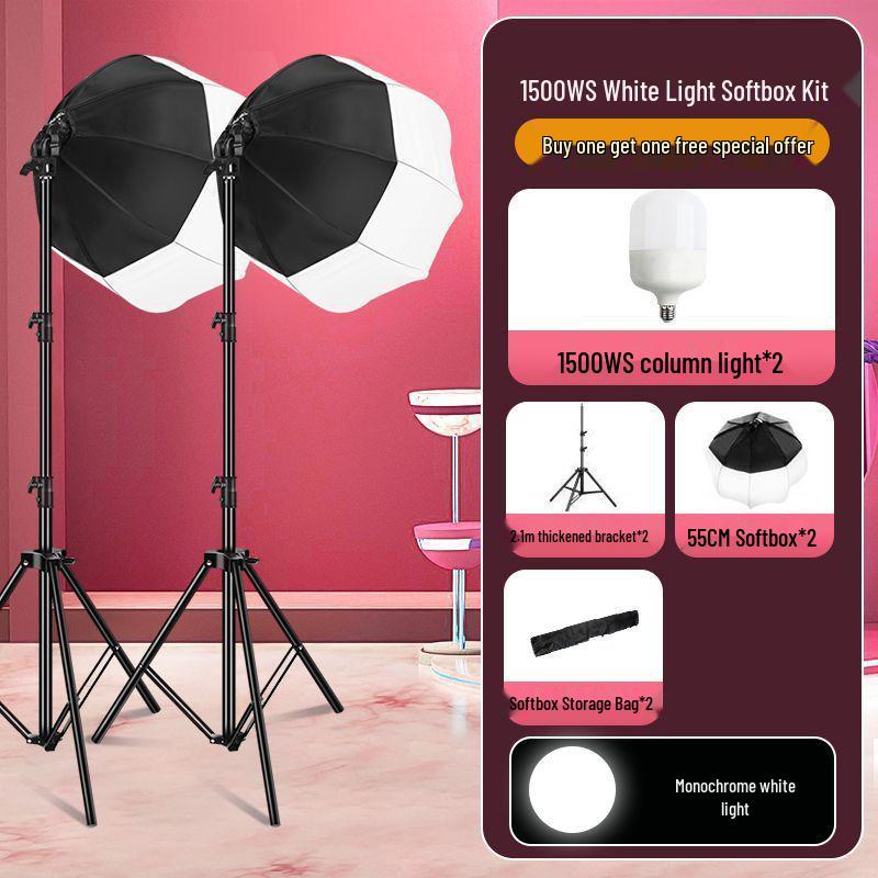 2200WS Super Bright Spherical Fill Light for Live Beauty, Photography, and Indoor Clothing Shoots