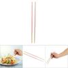 Anti-slip Strip Chopsticks Rustless Steel Dining Chopsticks Food Chopsticks  Lunch Box Matching