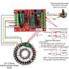 350W Brushless Motor Controller 12V 24V 48V PWM Motor Controller  Electric Motor Speed Regulation