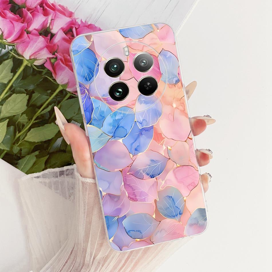 For Realme 12+ 12X 12 5G Cute Flower Butterfly Cat Painted Case For Realme12 5G 12 Plus 12X 12Plus Soft Silicone TPU Phone Cases