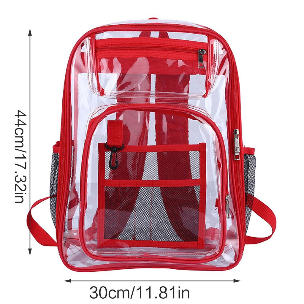 Stylish Clear School Backpack Laptop Backpack School Bag for Student Teenagers Large Capacity Travel Casual Book Bags