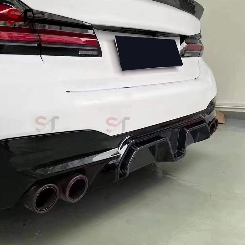CS Style Carbon Fiber Rear Diffuser Lip for BMW 5 Series G30/G38 and M5 F90.