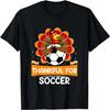 Dankbar für Fußball Türkei Frohes Thanksgiving Fußball T-Shirt