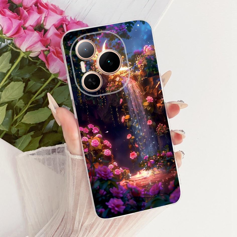 For Honor Power 5G Case DVD-AN80 DVD-AN00 Shockproof Cover Fashion Flower Marble Soft Silicone Fundas For Honor Power 2025 Coque