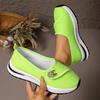 Fashion Crystal Metal Light Breathable Sneakers Women Summer Thick Sole Platform Mesh Shoes Plus Size Comfort Non Slip Walking Shoes