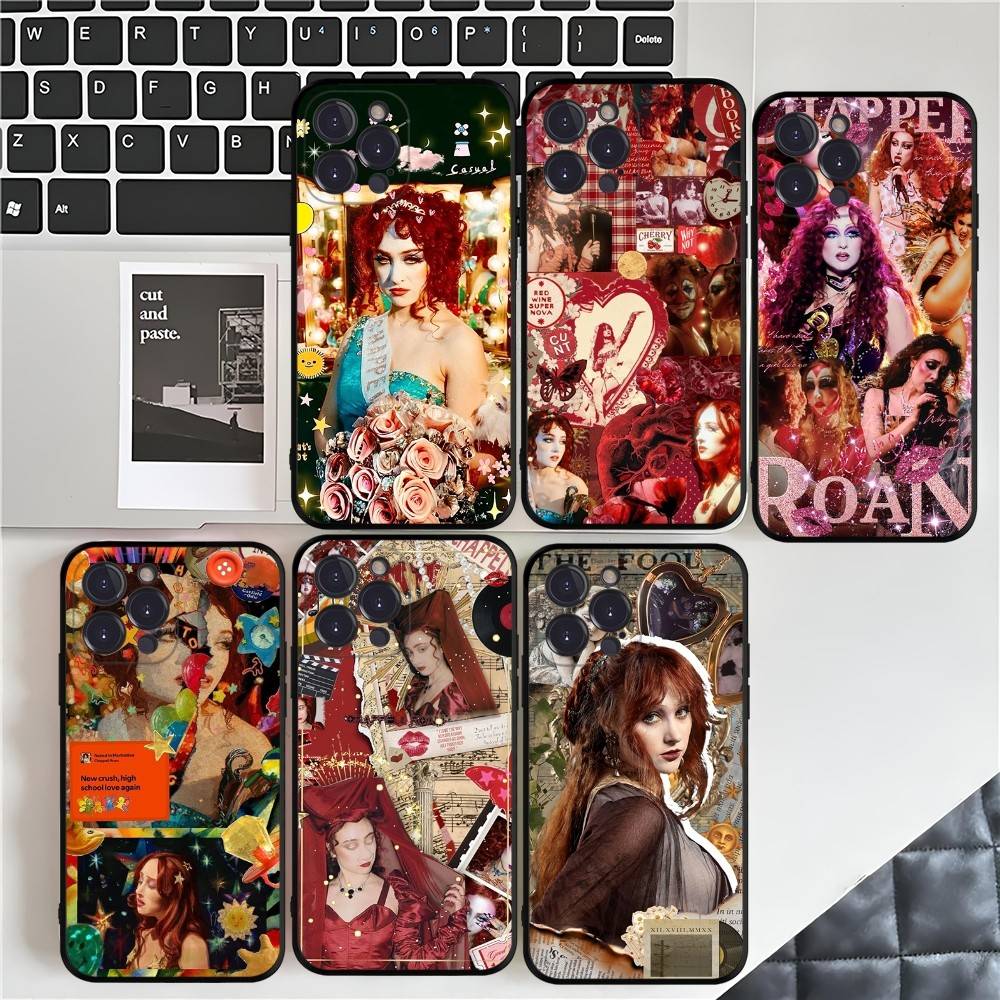 Popular Singer C-Chappell R-Roan Phone Case For IPhone 17 Air 16 15 14 Plus 13 12 Mini 11 Pro Max Black Cover