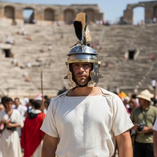 Roman Centurion Helmet with Plume, Steel Roman Officer Helmet Gladiator Armor, LARP, Cosplay,