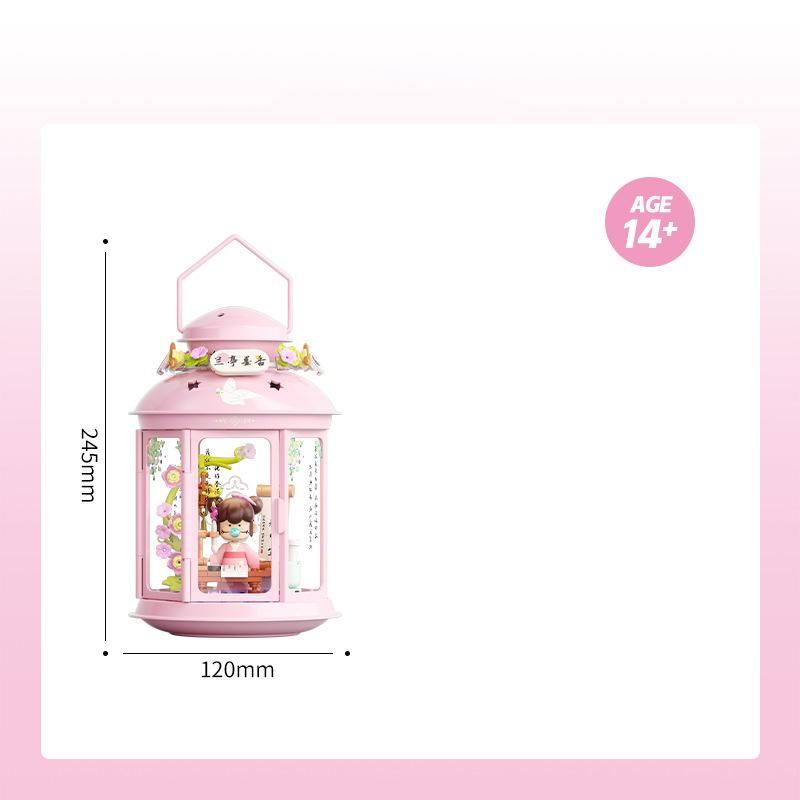 

Jaki Construction Blocks Night Light Ornaments Model Assembly Toys Girls Educational Science Toys Birthday Present
