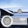 Car Analog Clock - Mini Hygrometer with Adhesive Tape, Mini Car Air Vent Clock for Trucks, RVs, Boats