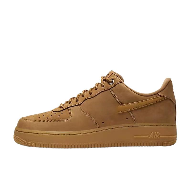 Pure original AF Air Force One wheat color low-top sports and leisure shoes men s and women s wheat yellow board shoes CJ- 36