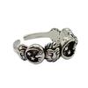 Yin Taifei Thai Silver Retro Star & Moon Adjustable Ring for Men & Women