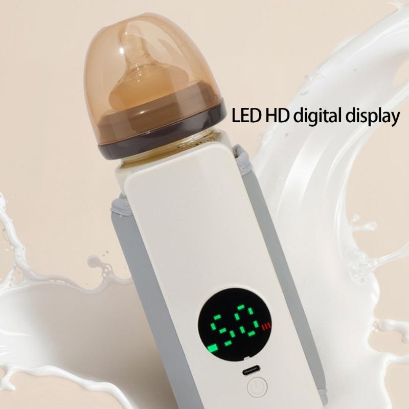 Compact USB Powered 2000mAh Baby Bottle Warmer with Intelligent Temperature Control Energy Efficient for Travel Use