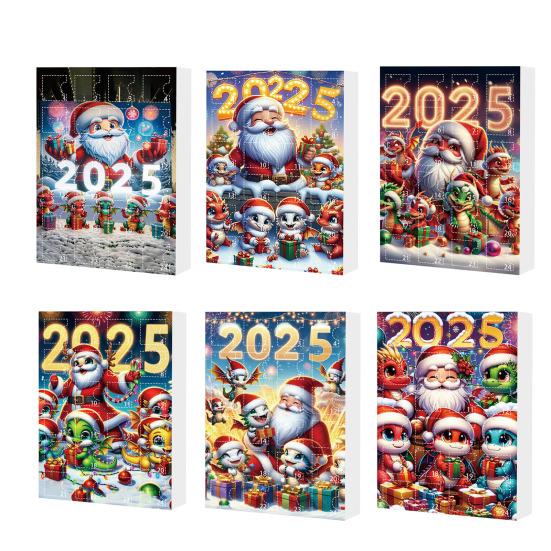 Christmas Dragon Advent Calendar 2025 24 Pcs Acrylic Dragon Pendant Countdown Calendar Holiday Gifts for Kids Adults