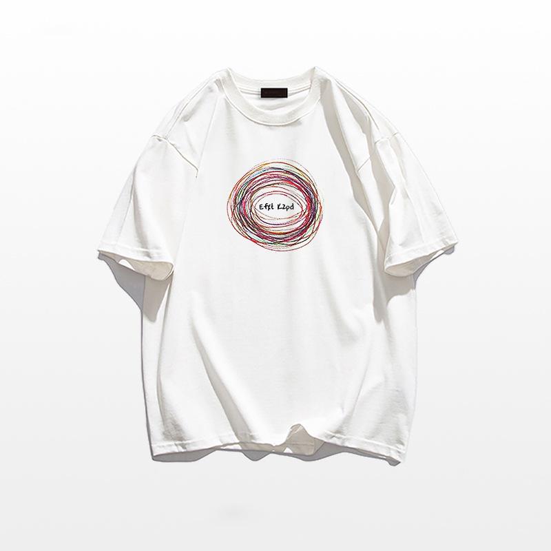 Women's Summer 2025 Heavyweight Cotton Loose-Fit Short-Sleeve T-Shirt