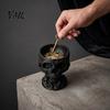 Small Item Storage Bowl 3D Printed Gothic Skull Decorative Catchall Bowl, Holder for Key Creative Trinket Dish Coin Jewelry, Dark Art Desktop Ornament