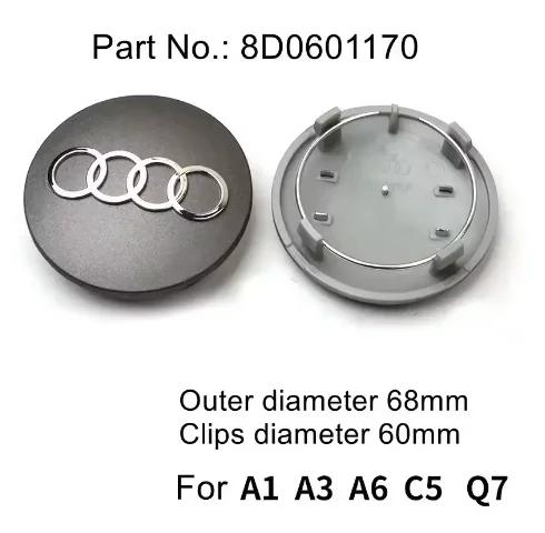 for 2pvcz A6L A7 A8 A3 A4 A5 A6 S3 S4 Q3 Q5 Q5L Q7 RS3 RS4 RS5 RS6 TT 4pcs 60/61/68/69/77MM/135MM Car Wheel Center Hup Cap Cover pvcz2