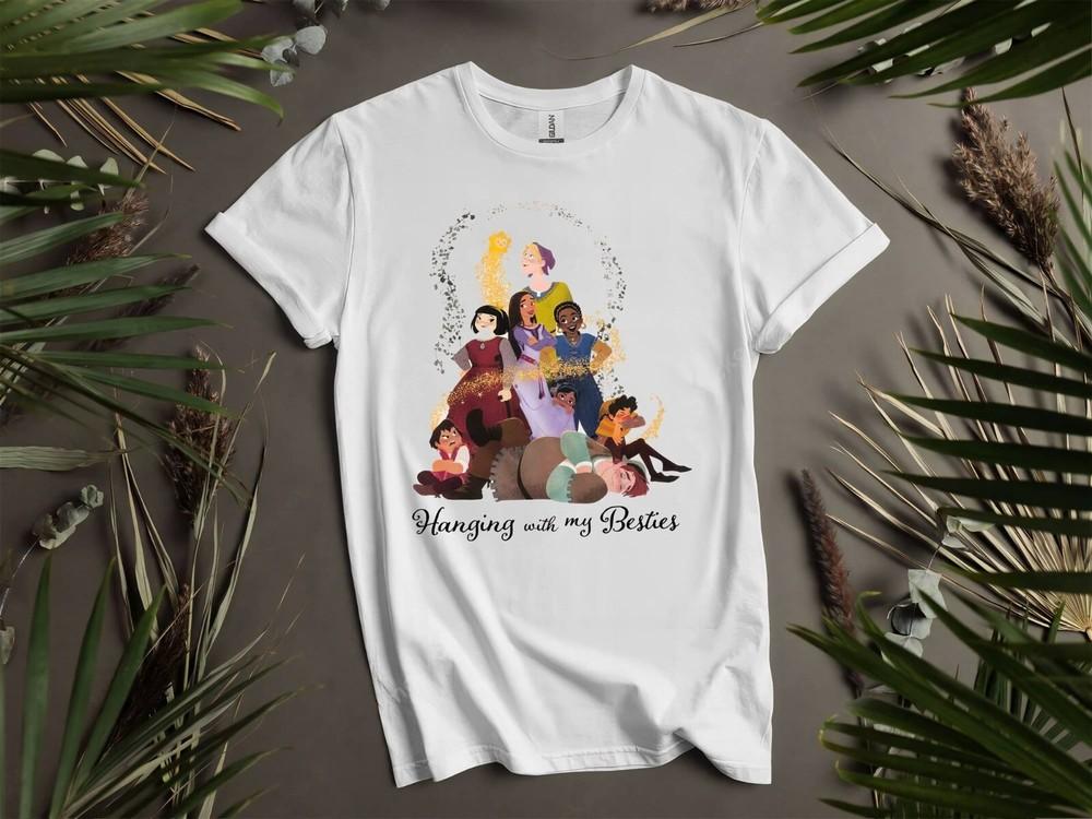 

Asha Princess And Friends Hanging T-shirt T shirt Men Women Unisex Tshirt K8 2XL