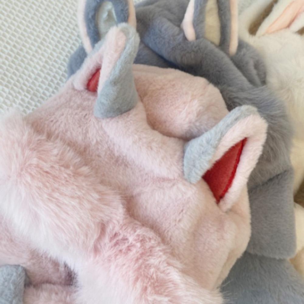 2/3Pcs Cute Scarf Hat Glove for Women Thickened Cartoon Plush Hat Furry Scarf Cap Set  Riding