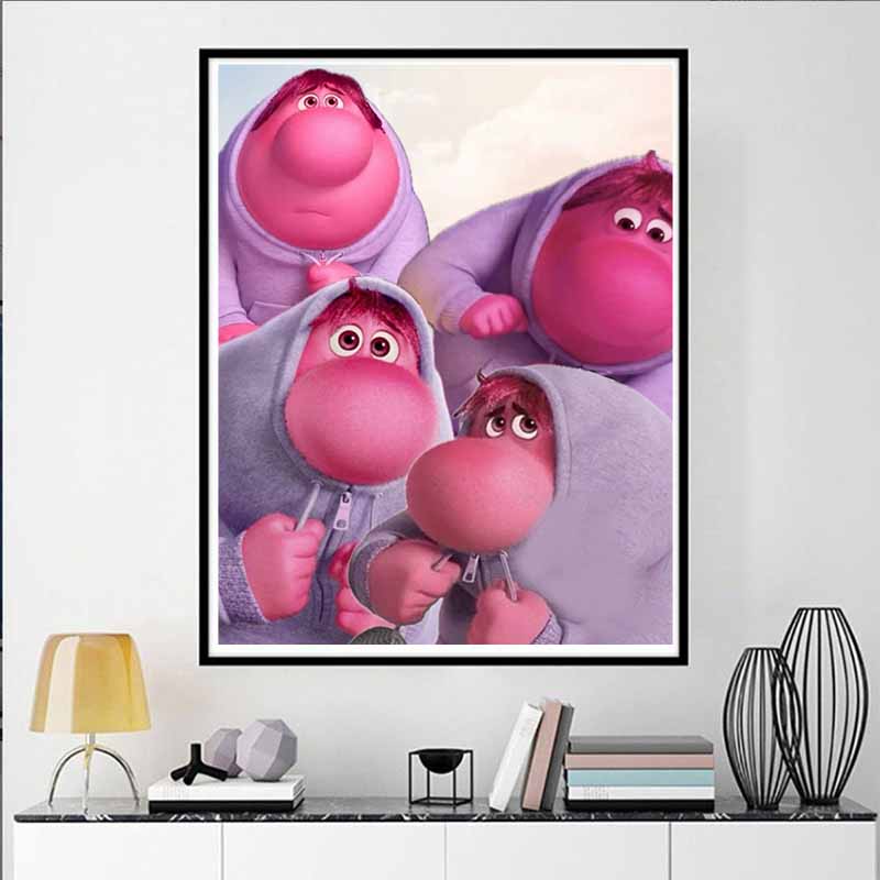 Disney 5D DIY Diamond Painting Decorations Inside Out Awkward Meme Illustrations Diamond Embroidery Rhinestone Cross Stitch Set Handmade