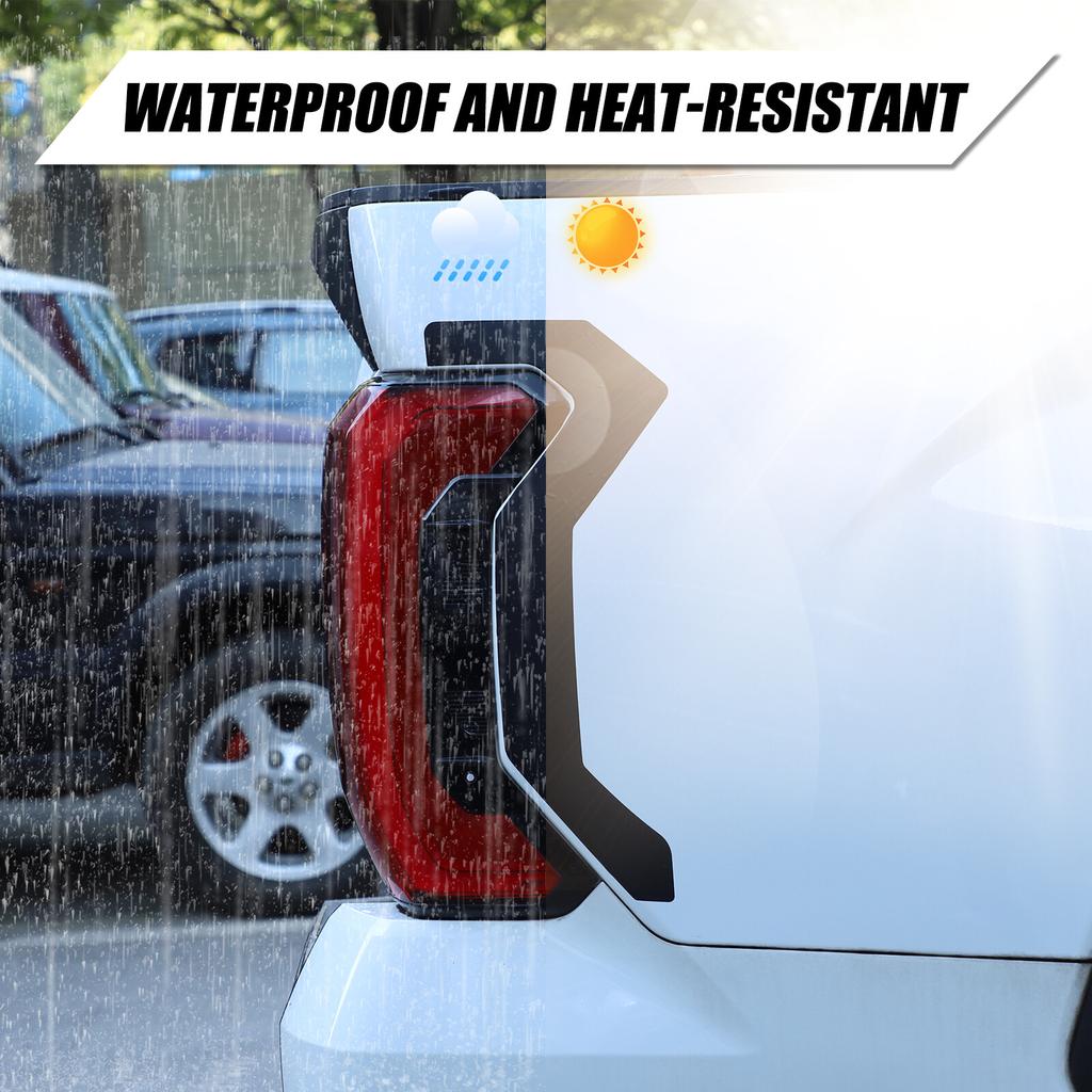 Black Rear Taillight Side Sticker Trim For Toyota Tundra -2024