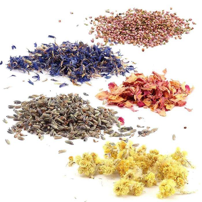 8 bouquets de fleurs séchées décoratives 10 g