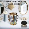 Elegant 360° Rotating Eyewear Organizer, Stainless Steel Glasses Stand with Display Tray, Perfect for Desk, Dresser, Nightstand, and Home  (Gold)