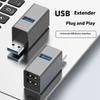 Compactly 3 In 1 USB3.0 Adapter Plugs and Play USB3.0 Hubs 3Port USB Expander Metal Construction MultiDevice Connectivity