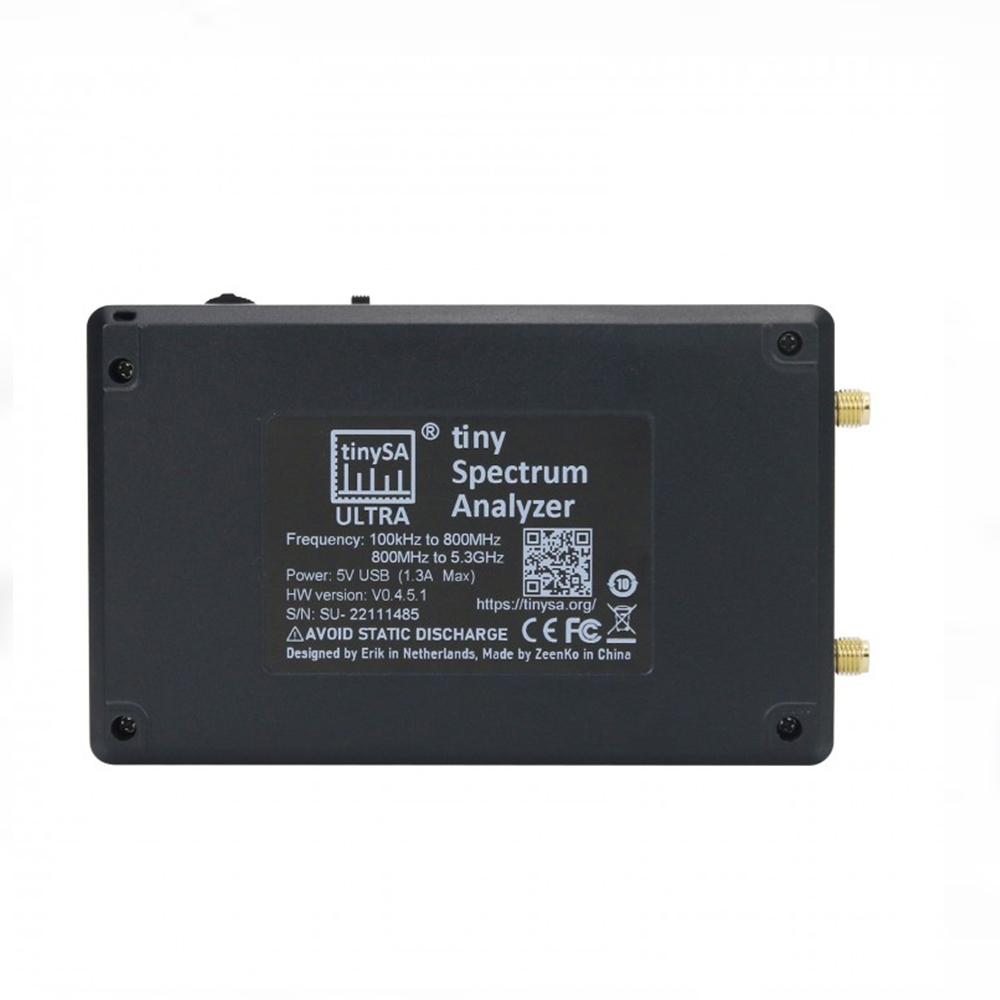 TinySA Ultra - 4 Inch Handheld Spectrum Analyzer 100kHz-5.3GHz RF Signal Generator With 32GB Card Type-C Portable RF Analyzer
