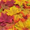 AinDen 300Pcs Artificial Maple Leaves, Faux Fall Leaves for Autumn Decorations, Halloween, Thanksgiving, Table Scatter, Crafts, Wedding & Party Decor