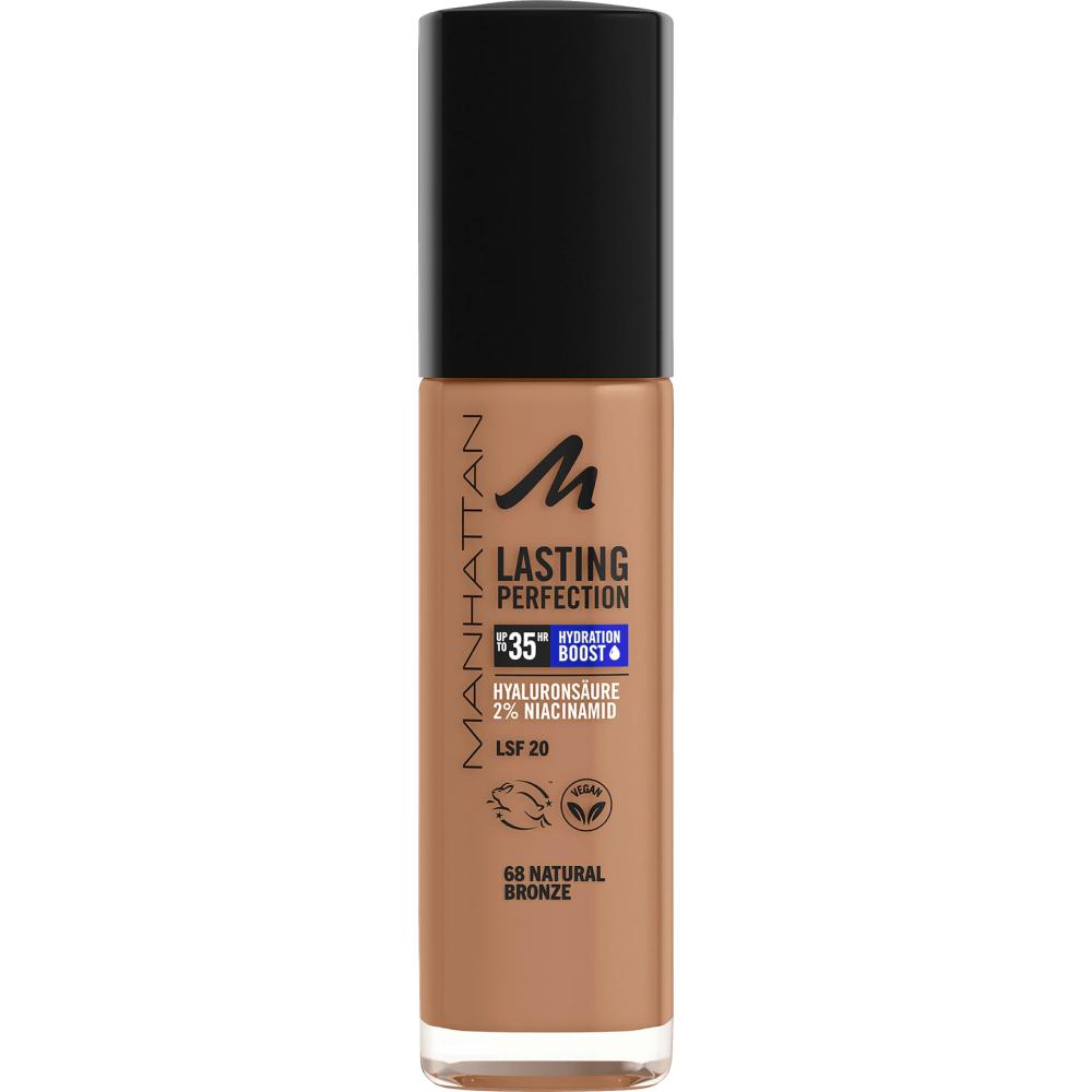 Manhattan Foundation Lasting Perfection 68 Natural Bronze 30ml