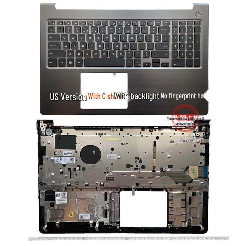 Dell Vostro 15 5568 Laptop Keyboard Palm Rest and Outer Shell Cover