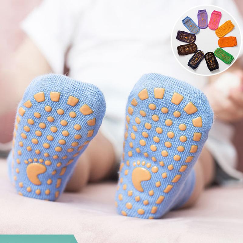 New Baby Children Cotton Anti Skid Socks Trampoline Socks Adult Comfortable Wear Non Slip Sports Socks Yoga Socks Foot Massage