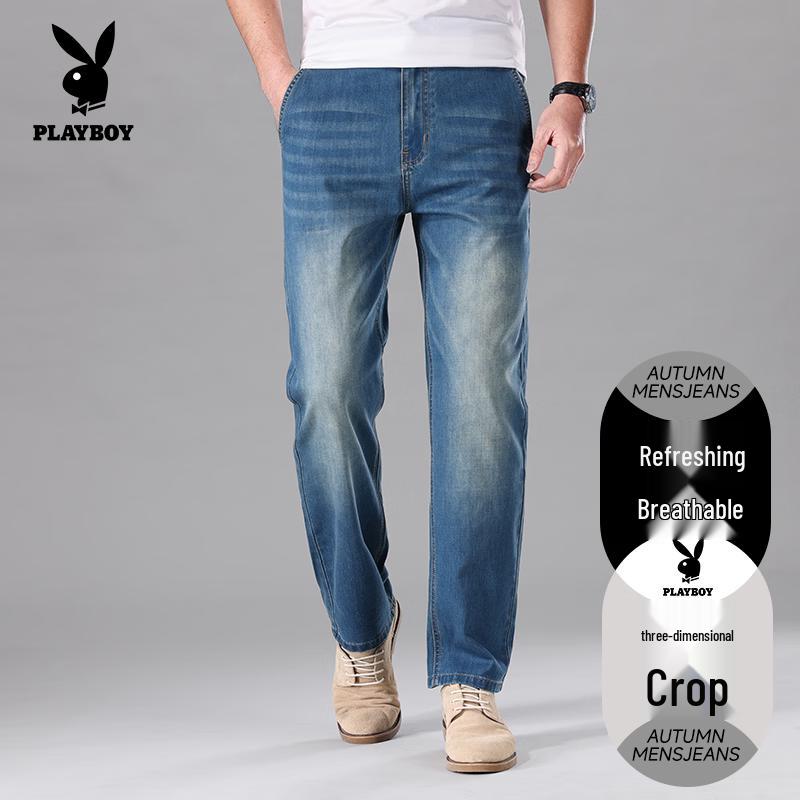 Playboy Men s Loose Straight-Fit Stretch Jeans 36