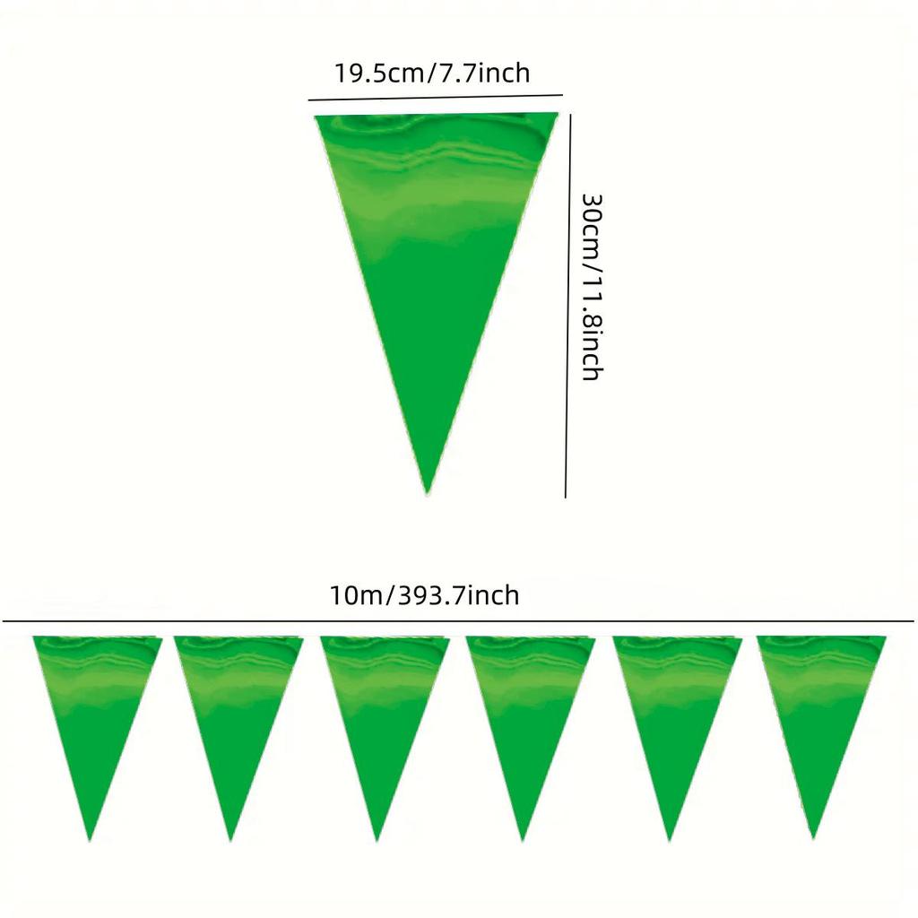 10m Independence Day Triangle Flag Banner - Party Room Decoration