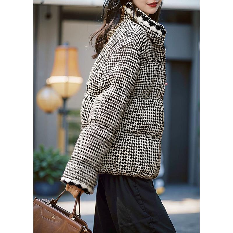 Autumn and winter classic new Qiandongge warm and thin design sense white duck down stand-up collar down bread clothes