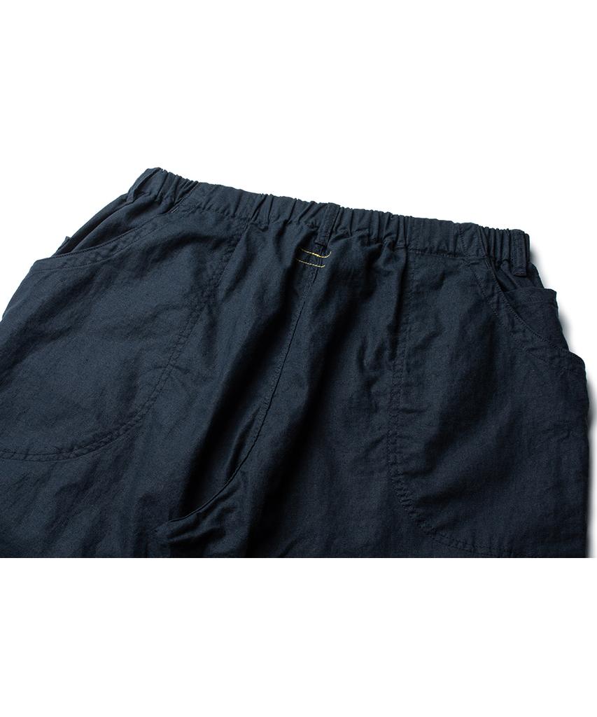 Deoleseukyu Linen Cotton Domingo Pants [Navy]