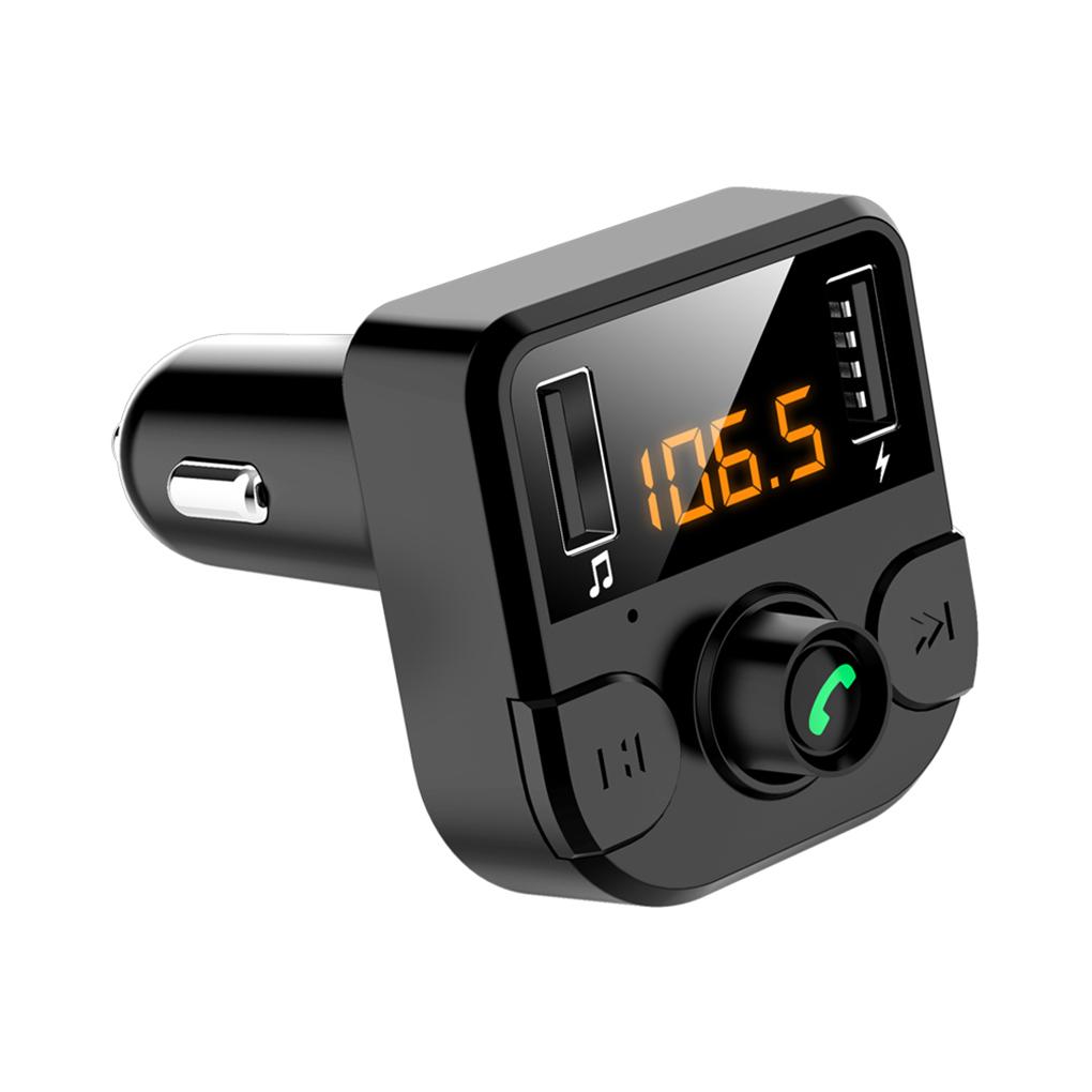 Car Dual USB Charger Bluetooth 5 0 LED Screen Noise Cancelling MP3 Player Hands-free Car Kit FM Transmitter