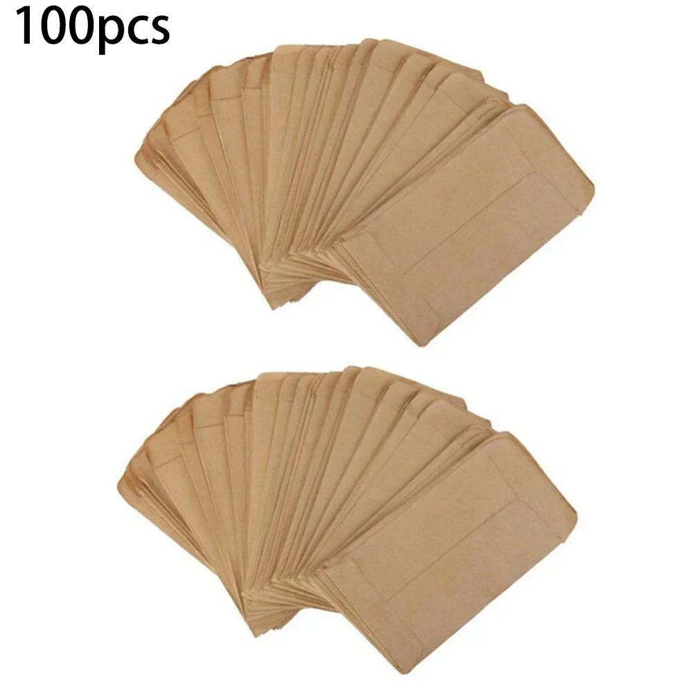 

100 Pack Brown Kraft Paper Envelopes | Mini Coin Packets For Small Items | Personalize With Stamps And Stickers