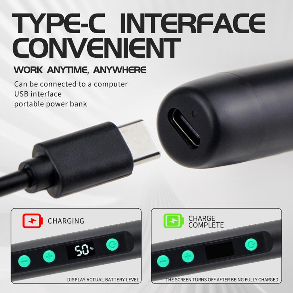 USB Intelligent Temperature Adjustable Soldering Iron Type C Interface Wireless Temperature Adjustable Mini Soldering Iron