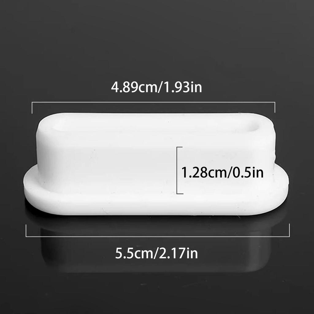 Drain Cap Silicone Long Oval Sink Stopper 5 Pieces Leak-Proof Plug Sealing Gasket For Home Countertop Bathroom Laundry Sink