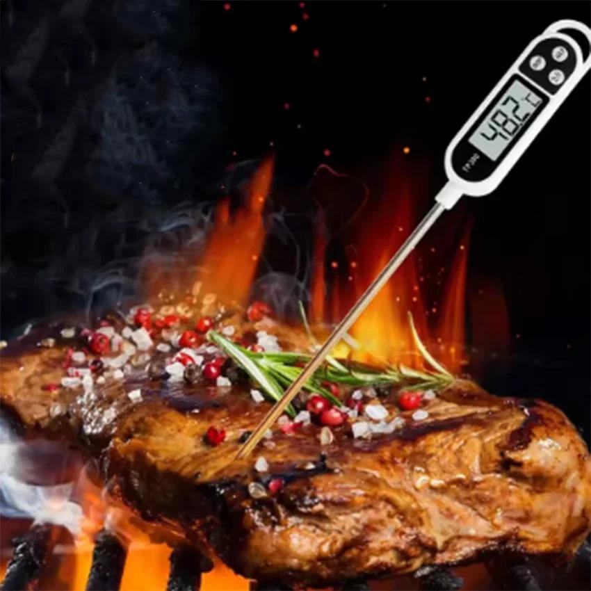 1 Stück-Lebensmittelthermometer Digitales Küchenfleisch-Kochthermometer Lebensmittelsonde Barbecue Elektronischer Ofen Küchenwerkzeuge (Keine Batterie)