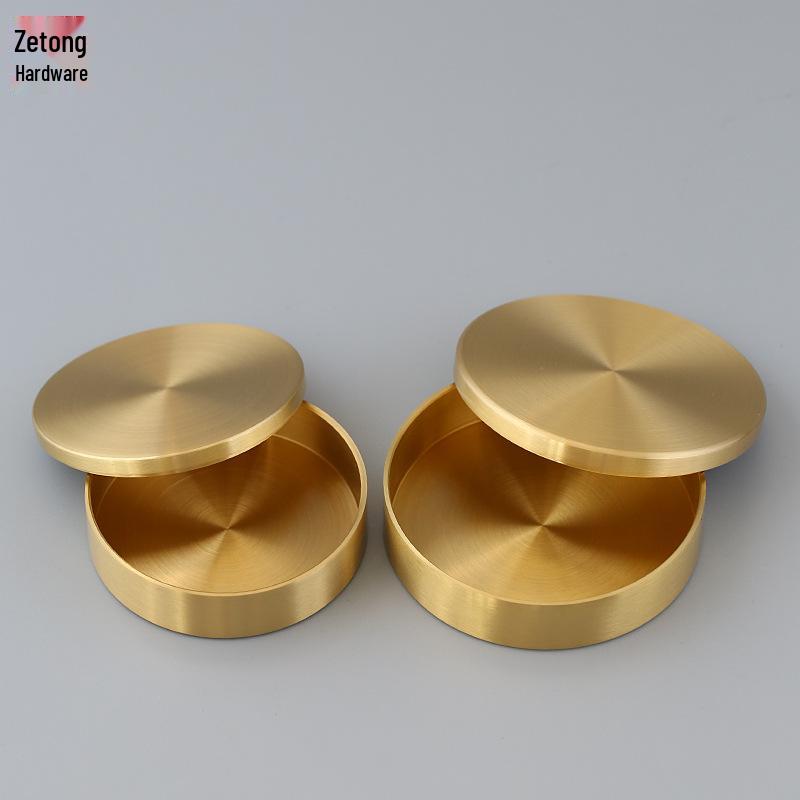 Mosazná čtvercová nádobka na vonný prášek: Mini měděná úložná krabička na kadidelové náčiní a inkoustové kazety