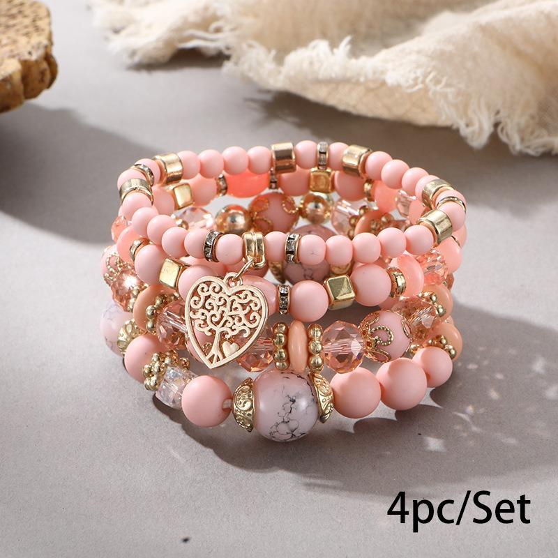 Bohemian bracelet creative tassel multi-layer beaded bracelet