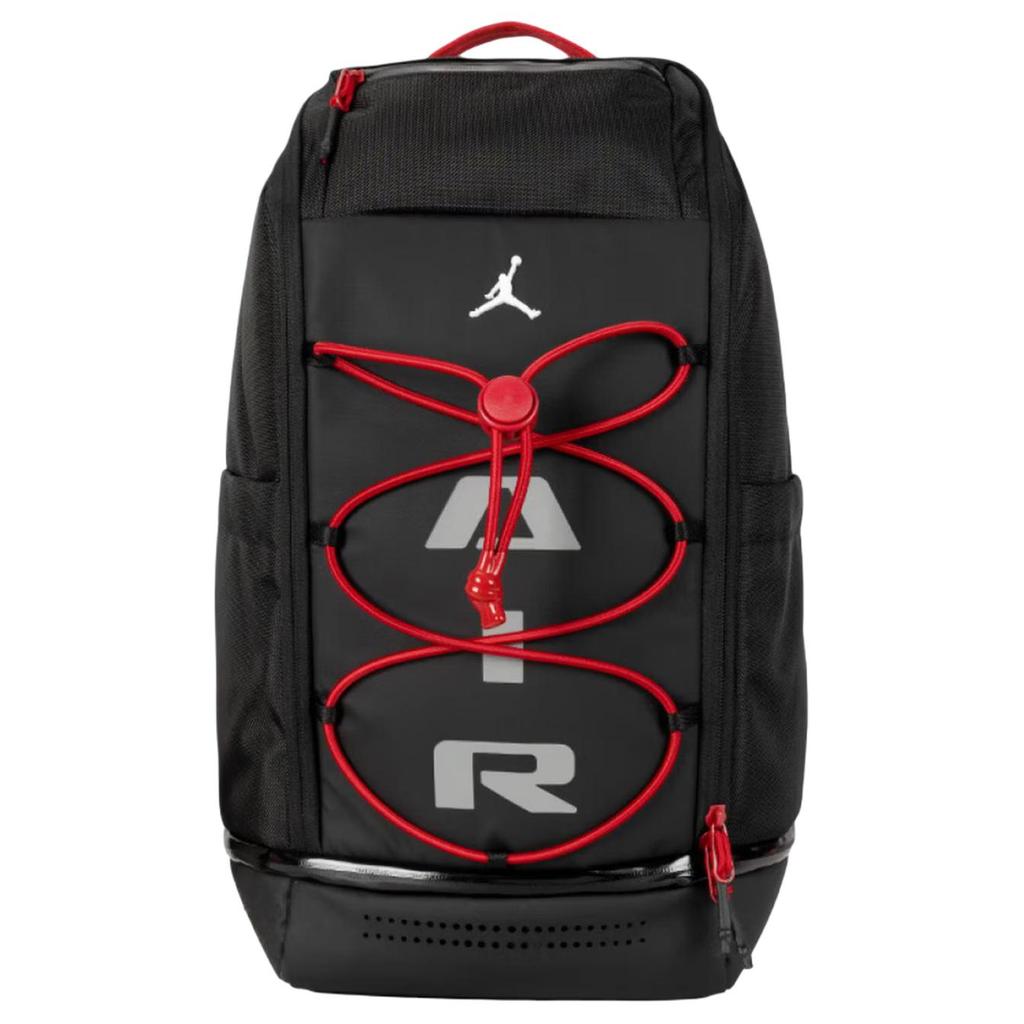 Jordan 33L Large Capacity Comfortable Casual Lightweight Backpack Unisex Backpack Black Red JD2623009AD-003