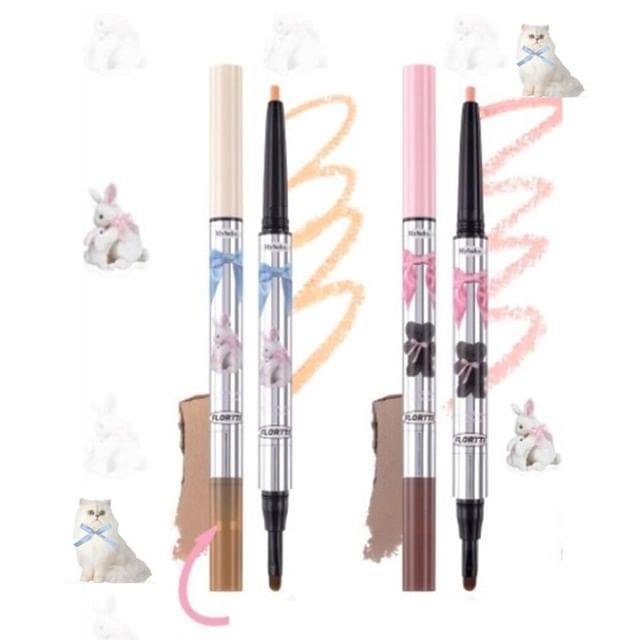 FLORTTE - 2 in 1 Aegyo Sal Pen - 4 Colours #01 - 200mg + 700mg