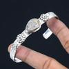 Womens Day Deal Sterling Silver Natural Golden Rutile Artisan Bangle Bracelet