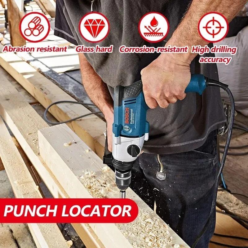 Woodworking Joints Tool Self Center Dowel Jig Handheld Drill Guide for Straight Holes Wood Panel Hole Puncher Locator